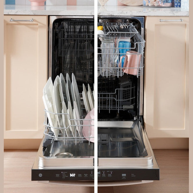 GE® ENERGY STAR® Fingerprint Resistant Top Control with Stainless Steel Interior Dishwasher with Sanitize Cycle - GDP670SYVFS