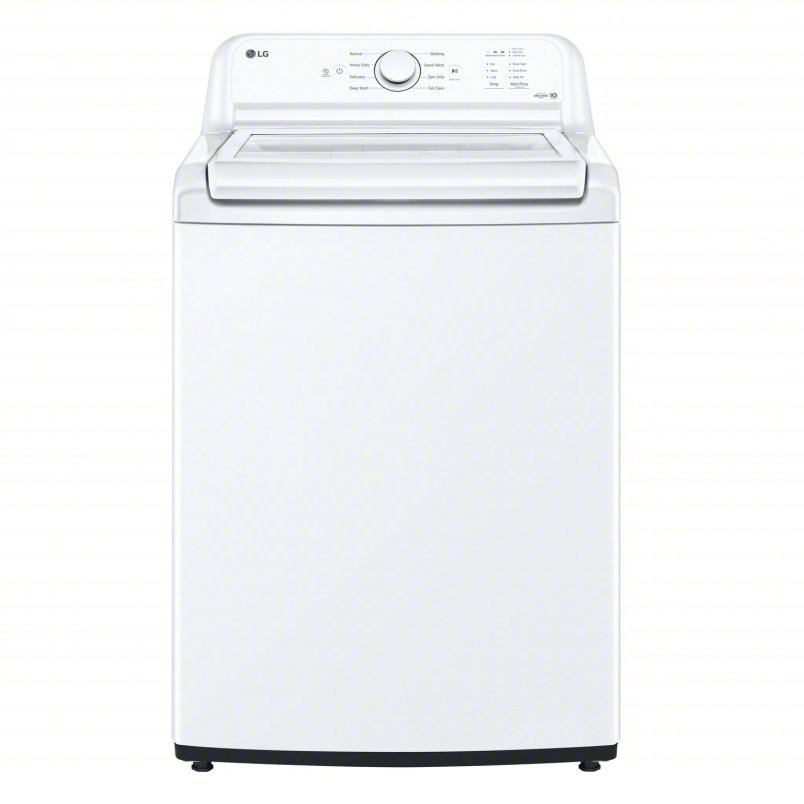 LG - 4.1 cu. ft. Top Load Washer with 4-Way Agitator® and TurboDrum™ Technology - WT6105CW