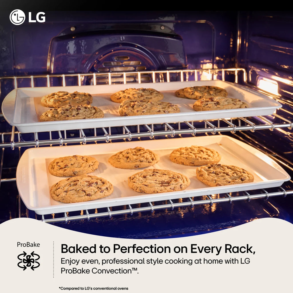 LG 6.3 cu. ft. Smart Wi-Fi Enabled Probake Convection® Gas Range with Air Fry & EasyClean® - LRGN6325X