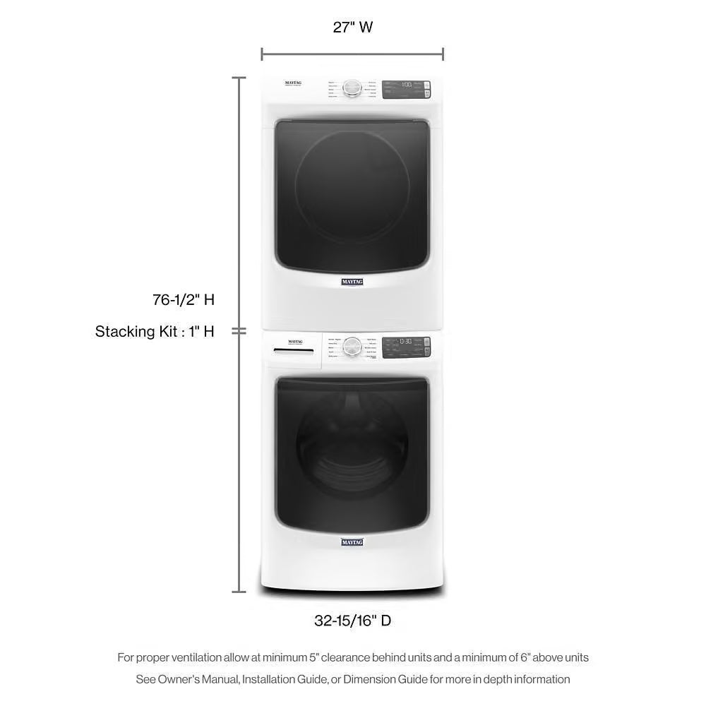 Maytag -Front Load Washer with Extra Power and 12-Hr Fresh Spin™ option - 4.5 cu. ft. -MHW5630HW