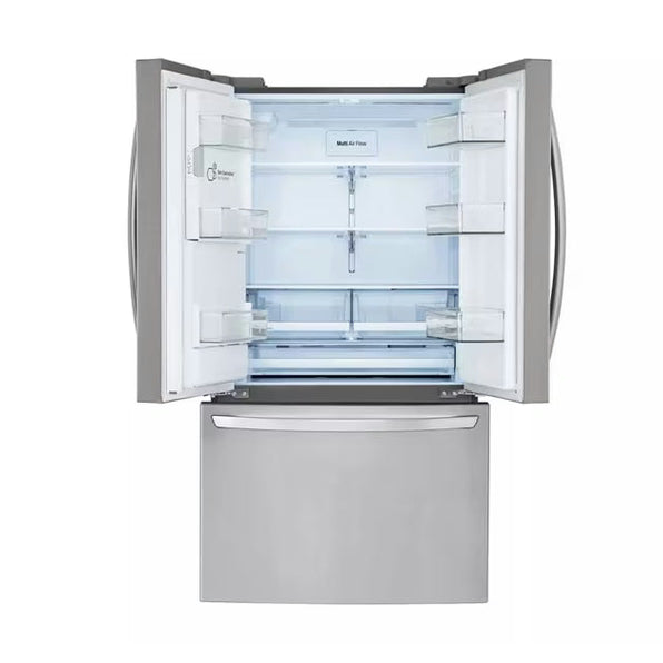 LG - 28 cu. ft. 3 Door French Door, Standard Depth, Ice and Water with Single Ice Maker - LRFS28XBS
