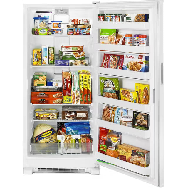 Maytag - 18 cu. ft. Frost Free Upright Freezer with LED Lighting - MZF34X18FW