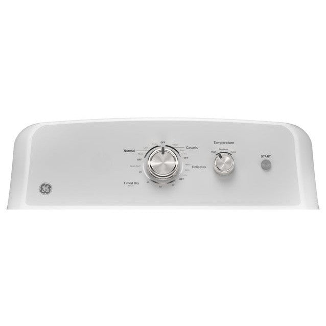 GE® 7.2 cu. ft. Capacity Electric Dryer with Up To 120 ft. Venting and Reversible Door - GTD38EASWWS