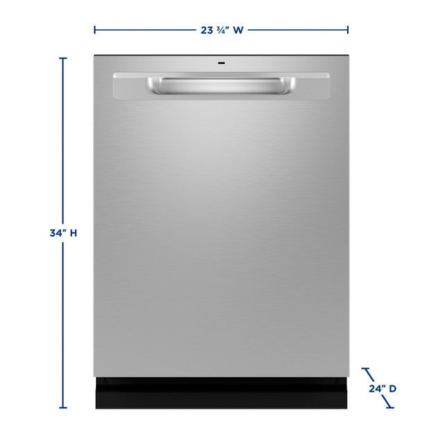 GE® ENERGY STAR® Fingerprint Resistant Top Control with Stainless Steel Interior Dishwasher with Sanitize Cycle - GDP670SYVFS