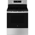 GE® ENERGY STAR® 30" Free-Standing Electric Convection Range with No Preheat Air Fry and EasyWash™ Oven Tray - GRF600AVSS