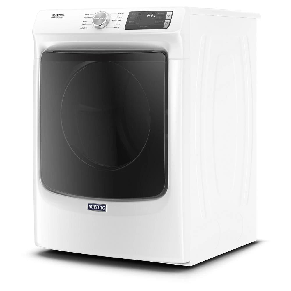 Maytag - Front Load Electric Dryer with Extra Power and Quick Dry cycle - 7.3 cu. ft. -MED5630HW