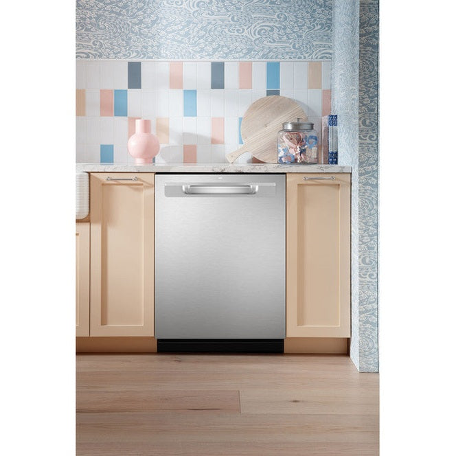 GE® ENERGY STAR® Fingerprint Resistant Top Control with Stainless Steel Interior Dishwasher with Sanitize Cycle - GDP670SYVFS