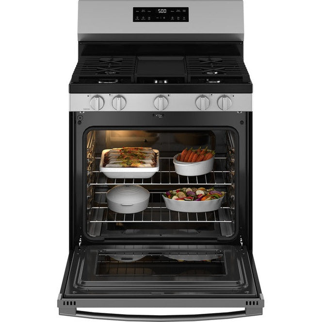 GE® 30" Free-Standing Gas Range with Crisp Mode - GGF500PVSS