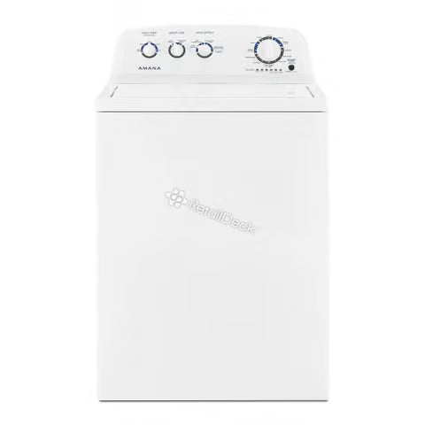 Amana -3.8 cu. ft. Large Capacity Top Load Washer with High-Efficiency Agitator -NTW4519JW3