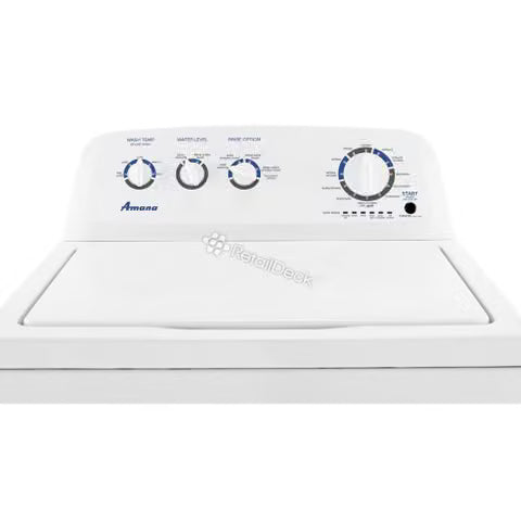 Amana -3.8 cu. ft. Large Capacity Top Load Washer with High-Efficiency Agitator -NTW4519JW3