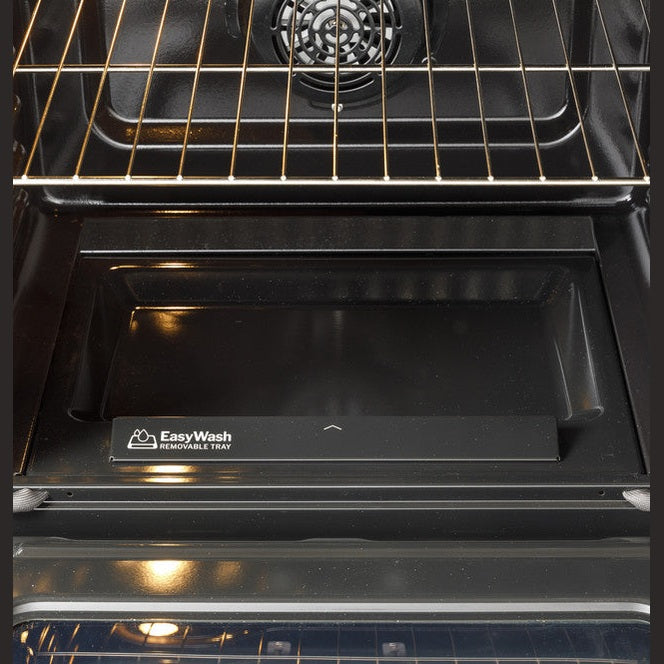GE® 30" Slide-In Front-Control Convection Gas Range with No Preheat Air Fry and EasyWash™ Oven Tray - GGS600AVFS