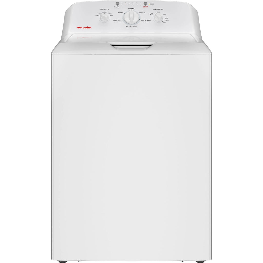 Hotpoint® 4.0 cu. ft. Capacity Washer with Stainless Steel Basket,Cold Plus and Water Level Control - HTW265ASWWW