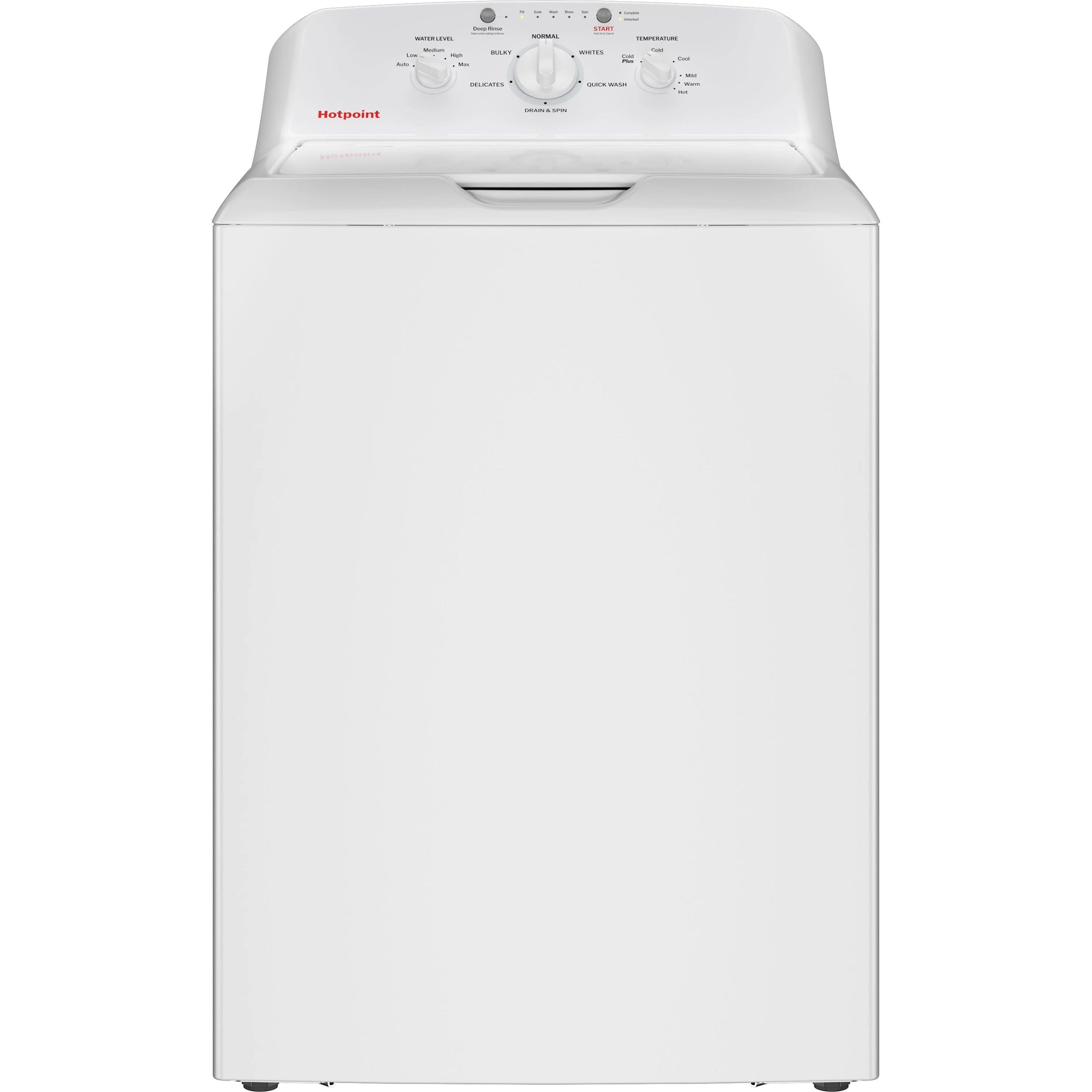 Hotpoint® 4.0 cu. ft. Capacity Washer with Stainless Steel Basket,Cold Plus and Water Level Control - HTW265ASWWW